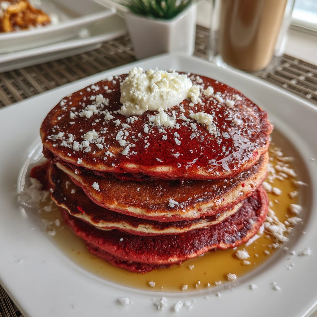 Red Velvet Pancakes