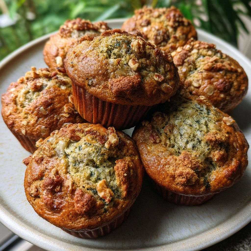 Spinach Banana Muffins