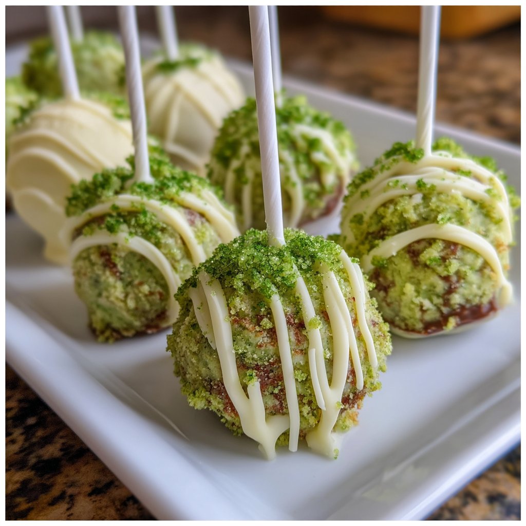Green Velvet Cake Pops