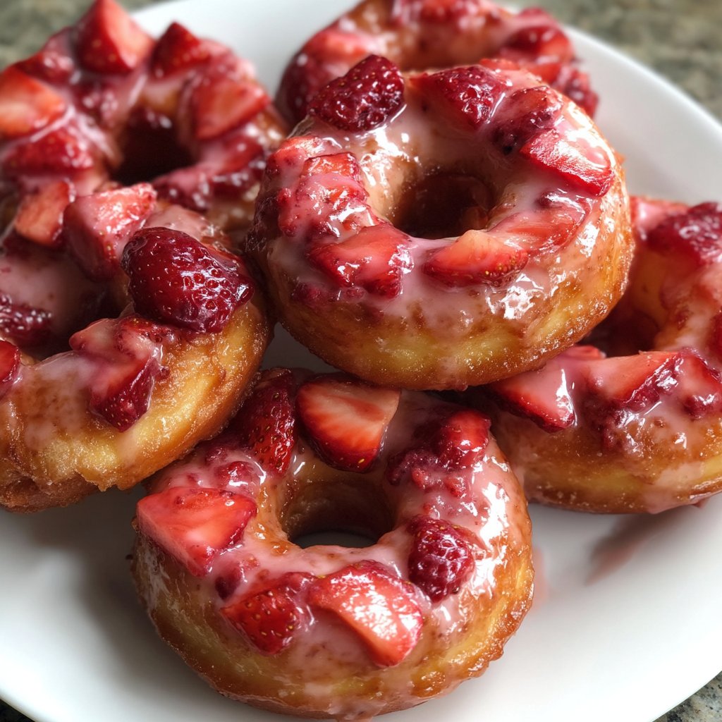 Strawberry Donuts