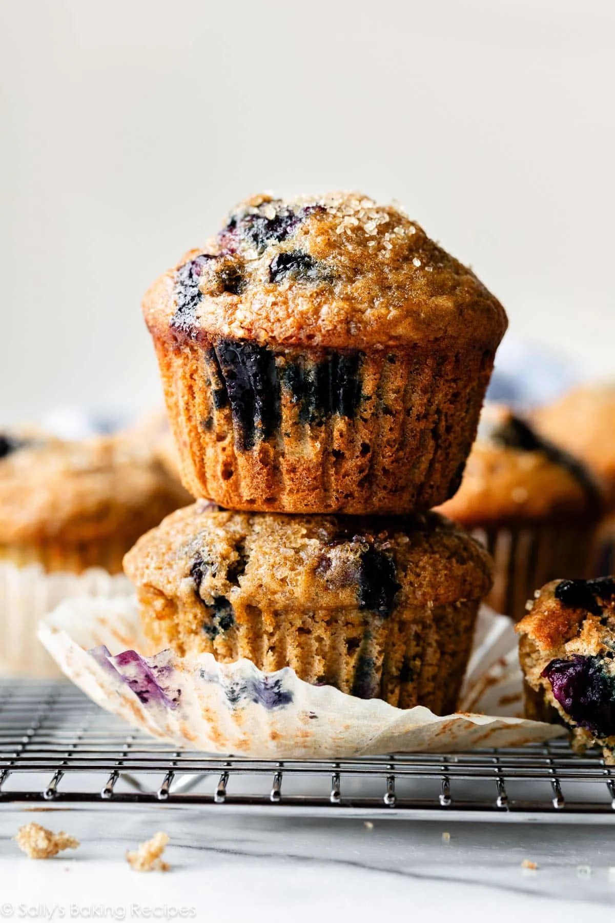 Healthy Blueberry Banana Muffins