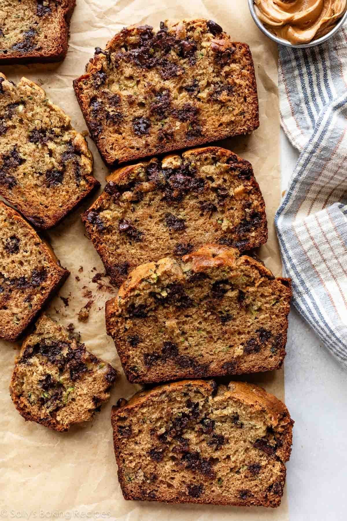 Peanut Butter Chocolate Chip Zucchini Bread
