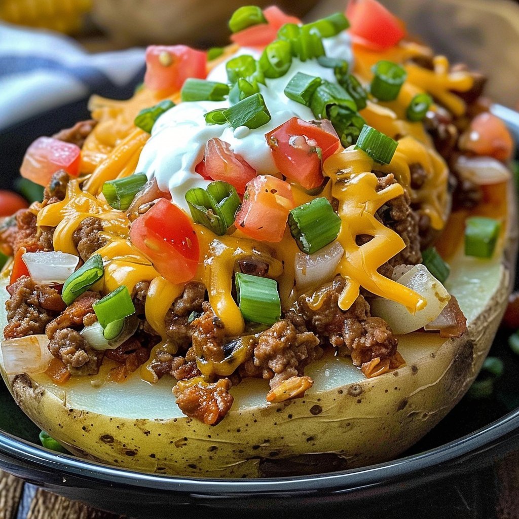 Taco Loaded Baked Potatoes