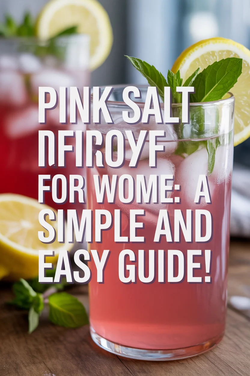 a Pinterest style image of a Pink Salt Trick Recipe for Women: A Simple and Easy Guide!