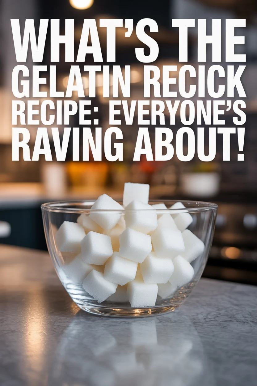 what's the gelatin trick recipe