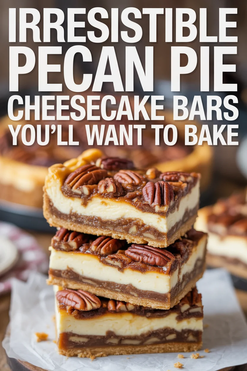 Pecan Pie Cheesecake Bars