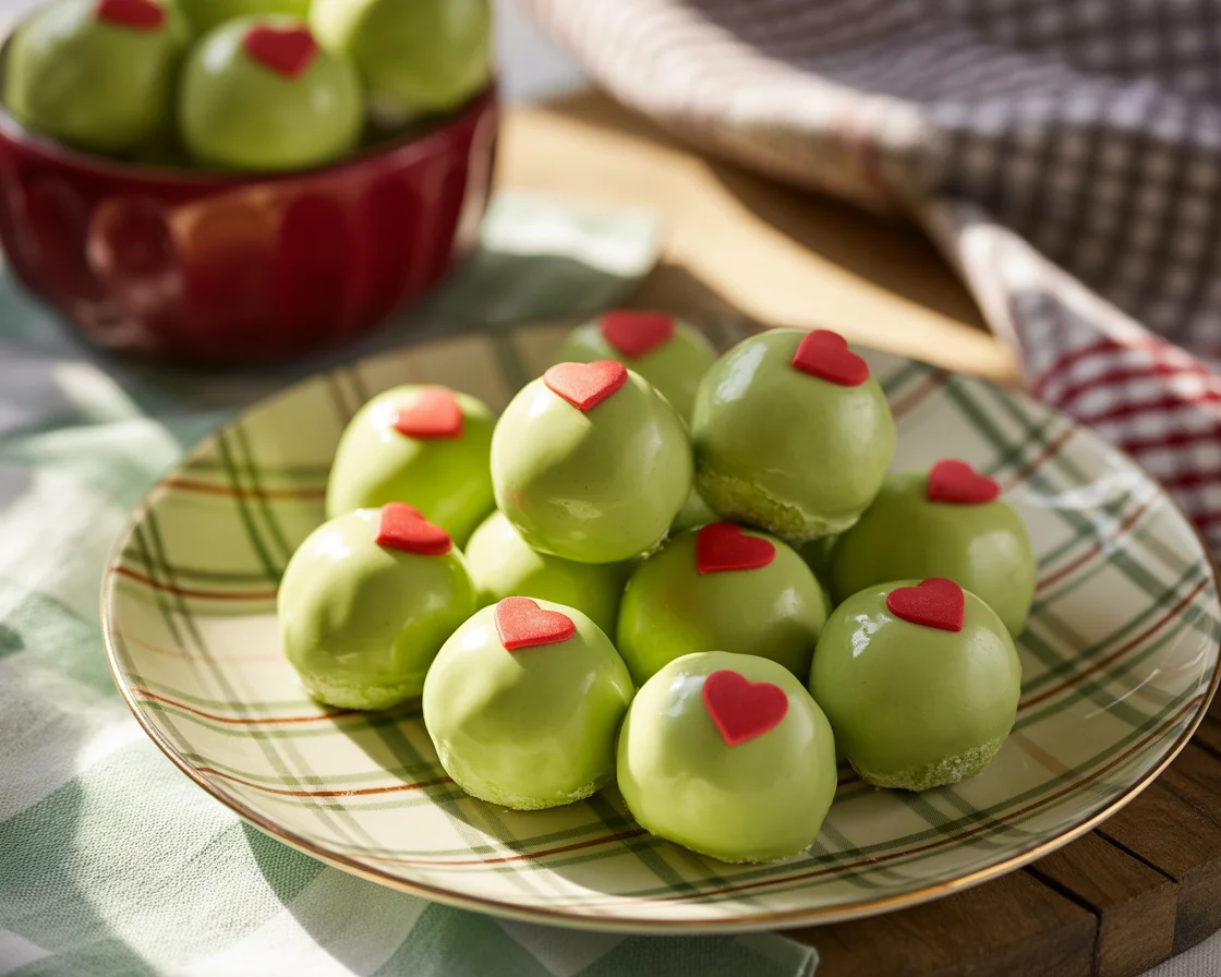 Grinch Oreo Balls