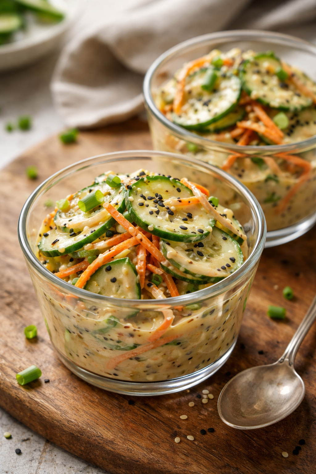 Creamy Asian Cucumber Salad
