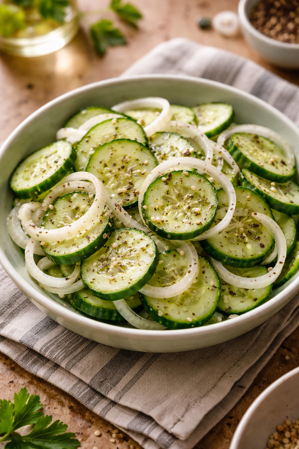 Cucumber and Onion Salad