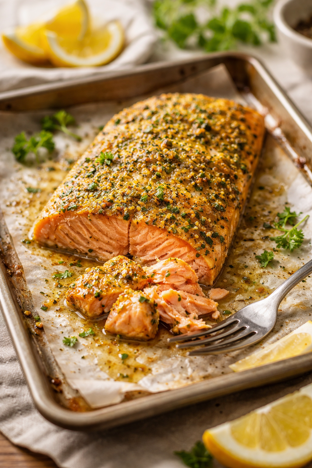 Dijon Baked Salmon