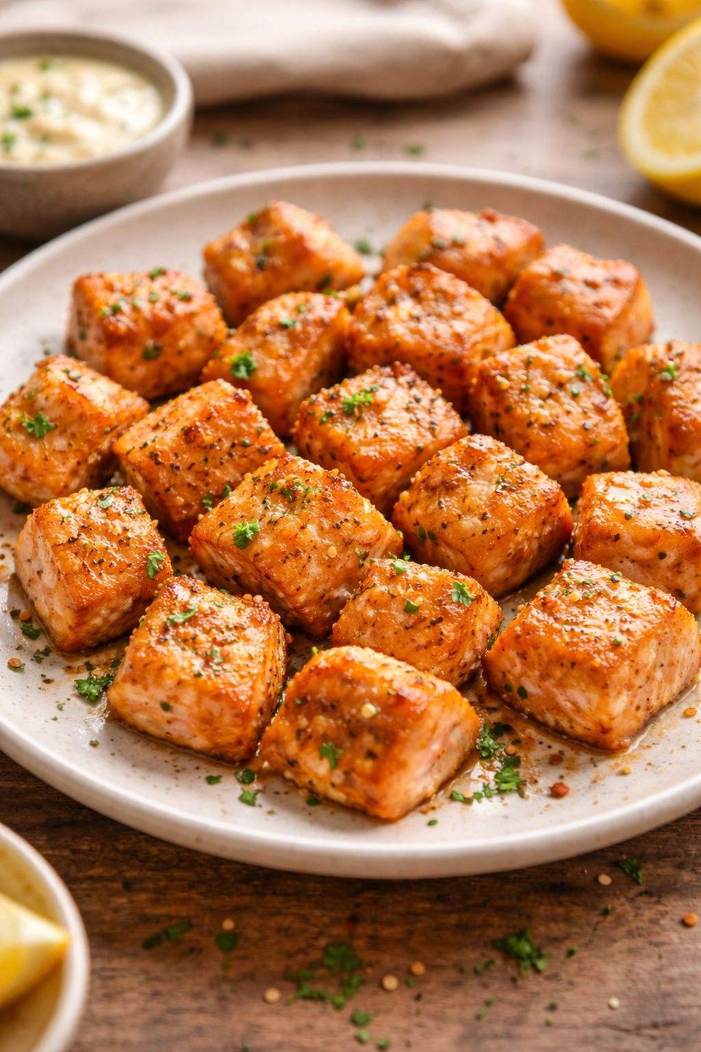 Air Fryer Salmon Bites