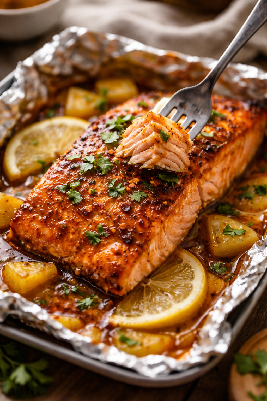 Sweet and Spicy Pineapple Salmon