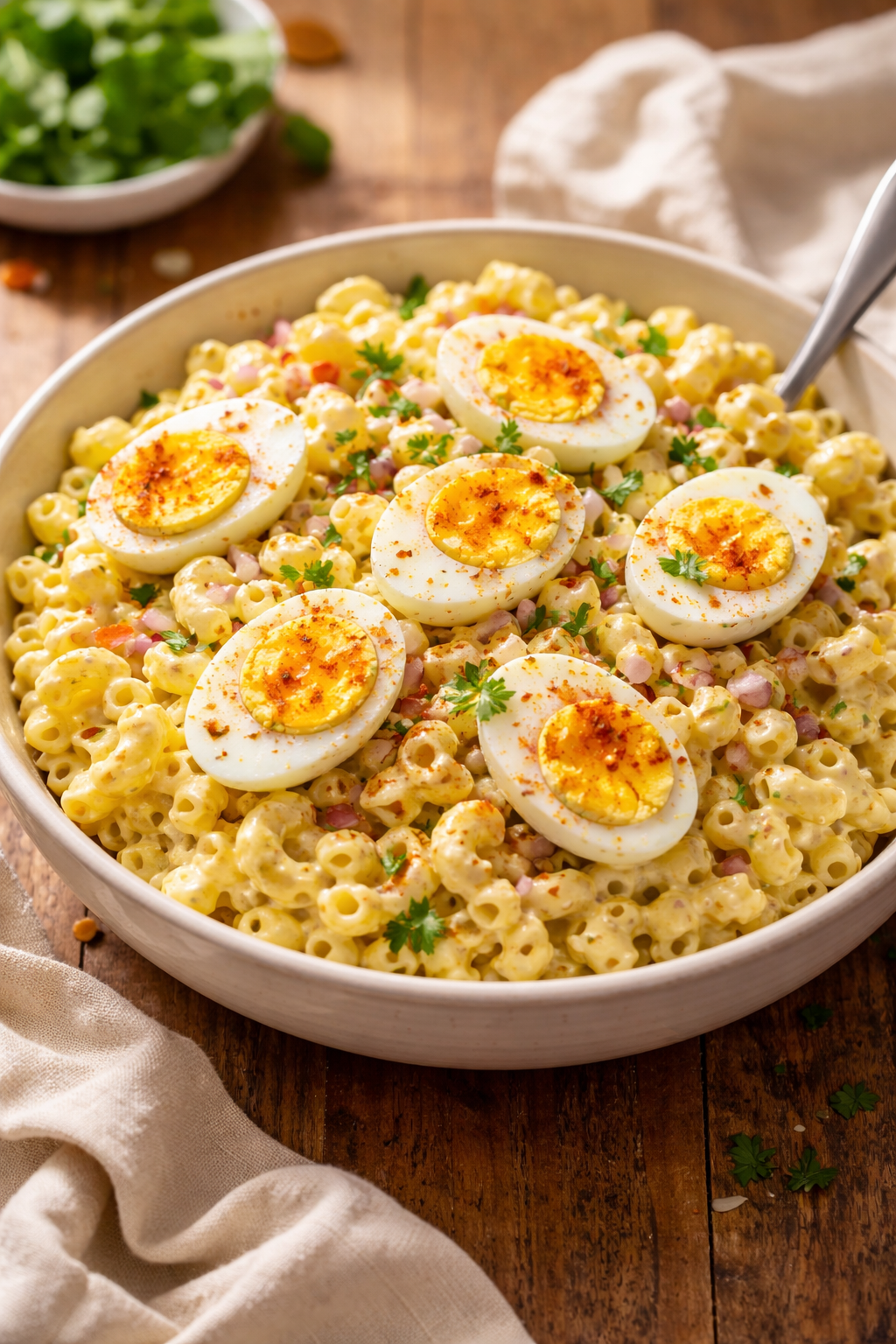Deviled Egg Pasta Salad