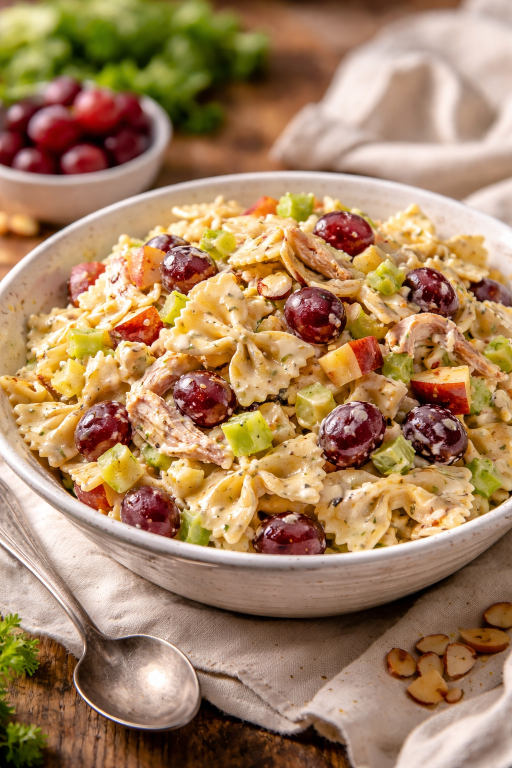 Waldorf Chicken Pasta Salad