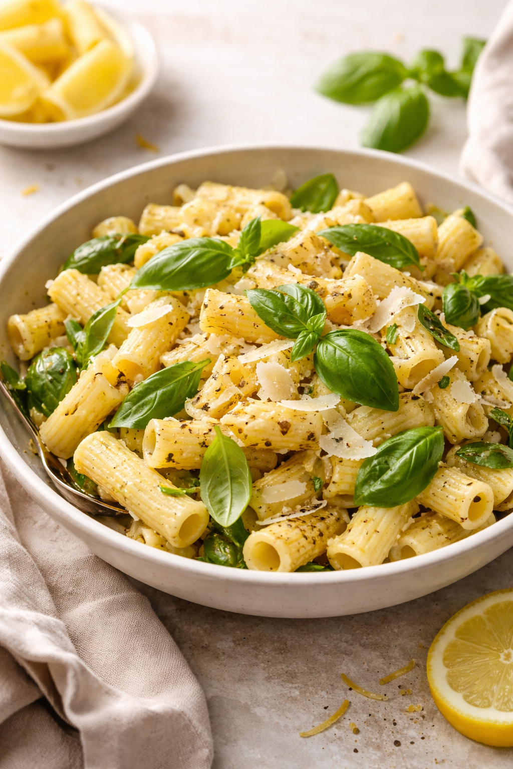 Lemon Basil Pasta Salad