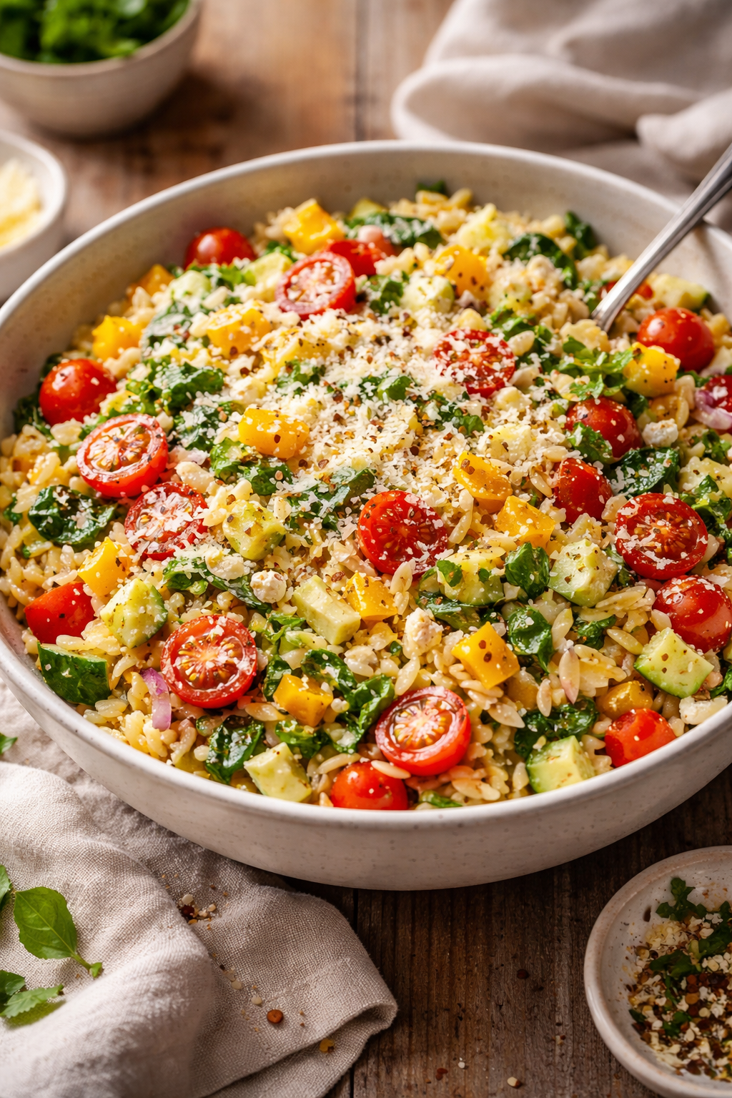 Summer Orzo Pasta Salad