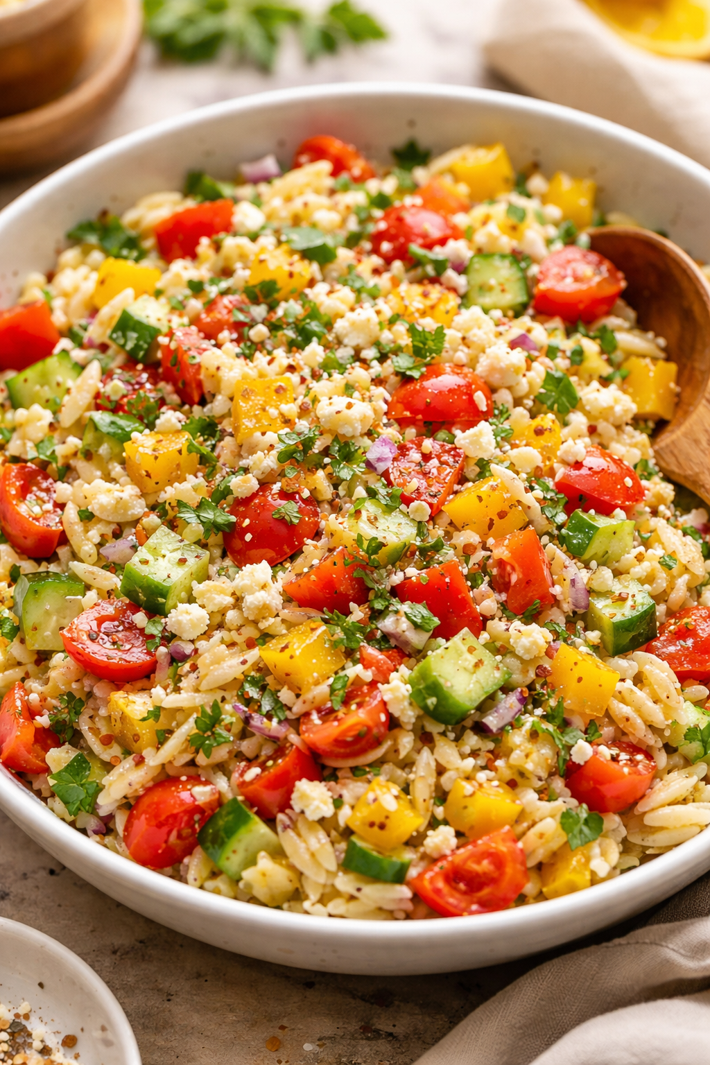 Summer Orzo Pasta Salad