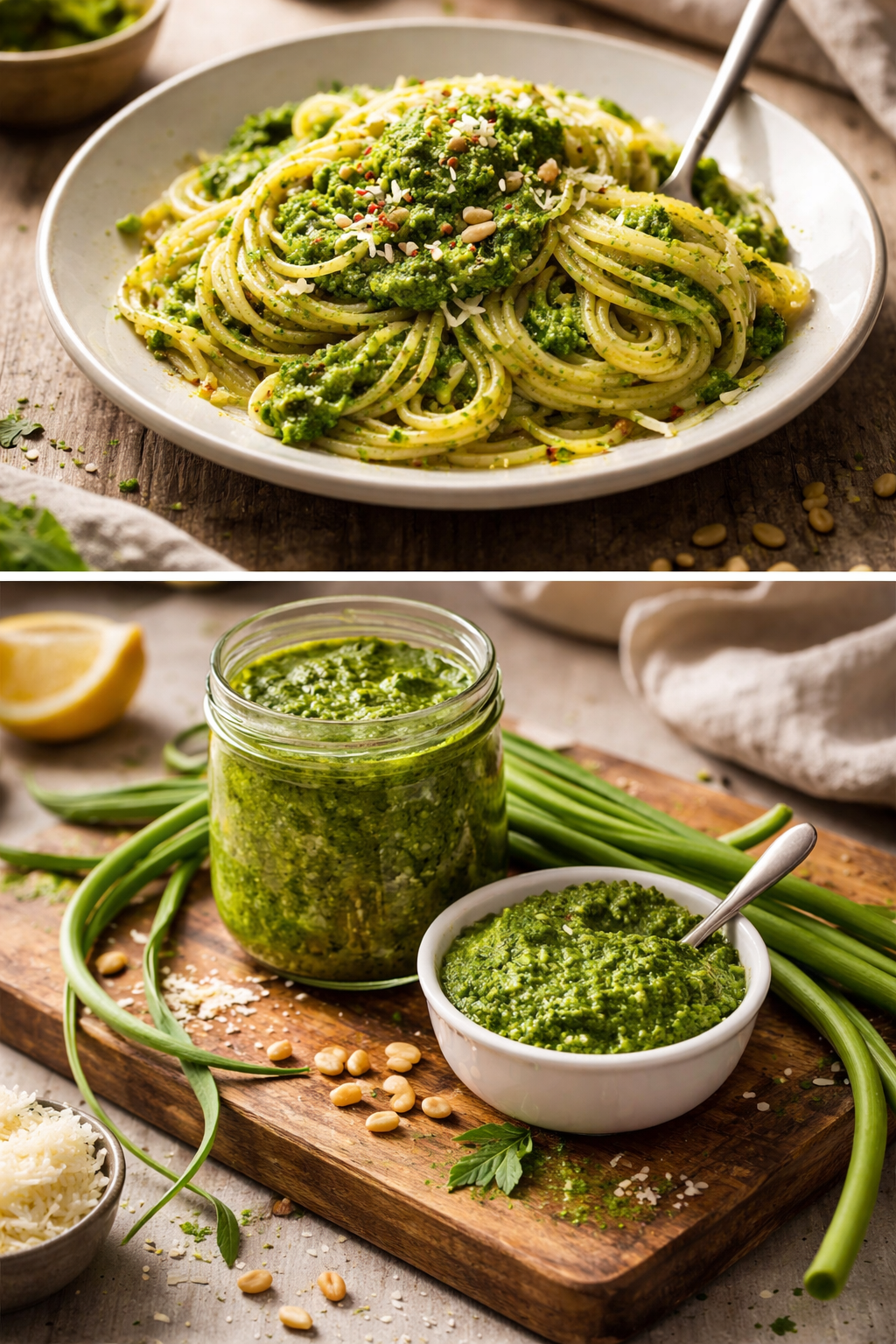 Garlic Scape Pesto
