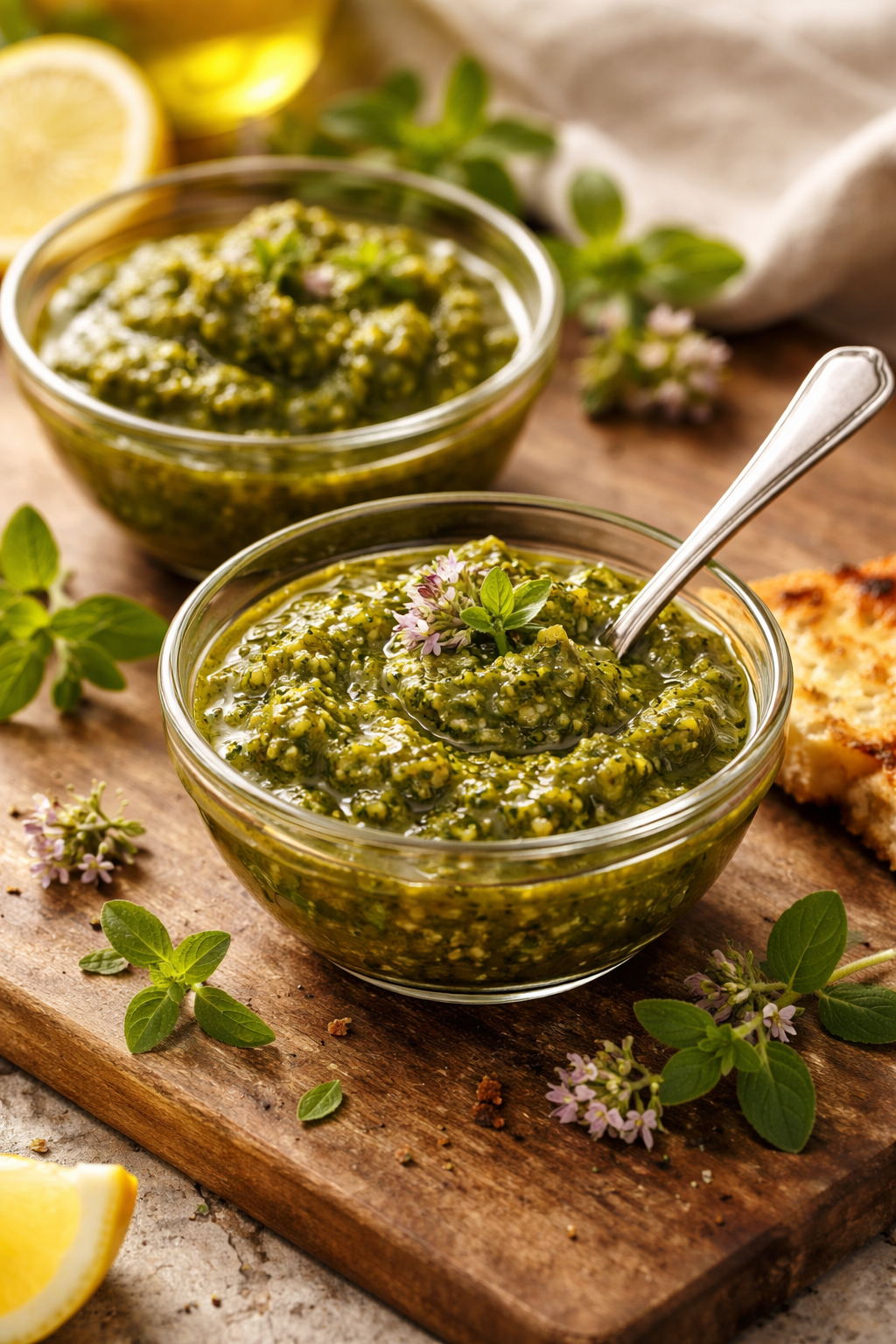 Lemon Oregano Pesto