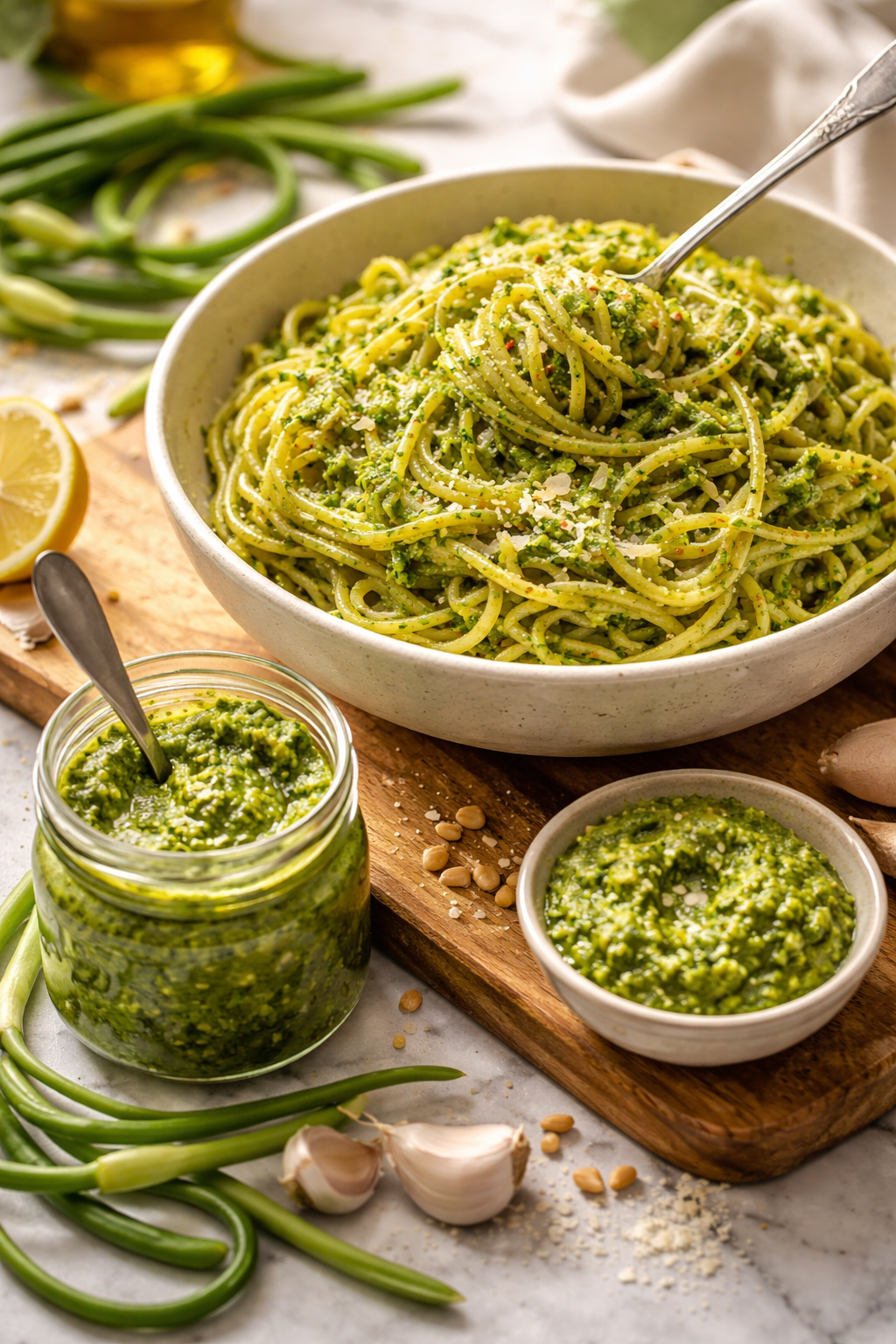 Garlic Scape Pesto