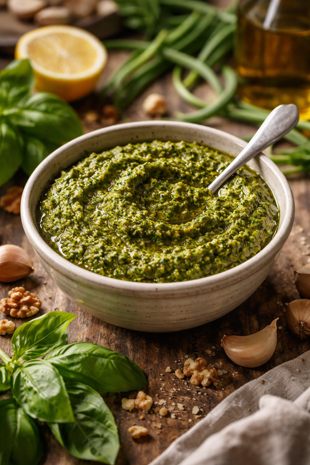 Garlic Scape Pesto