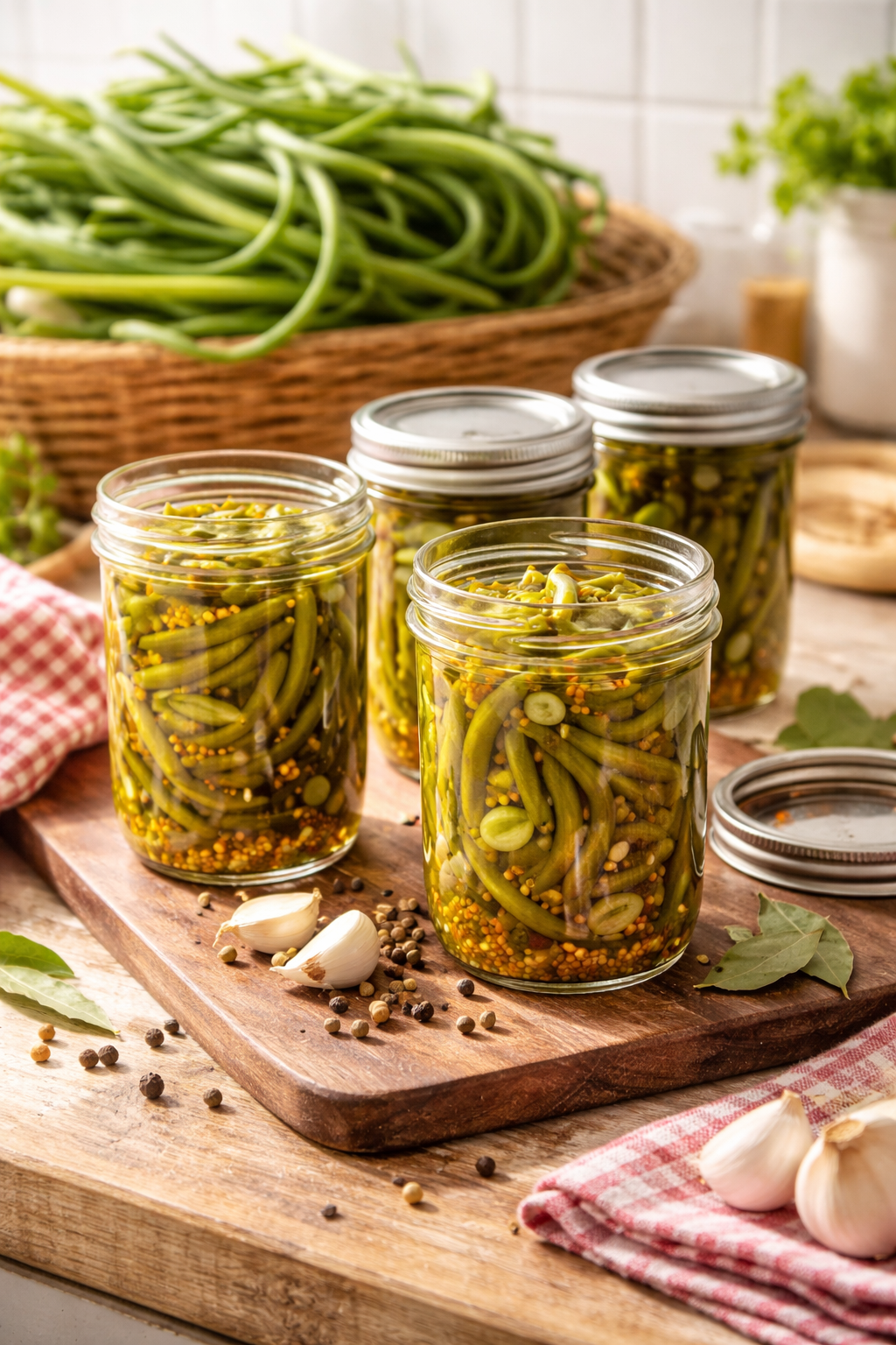 Pickled Garlic Scapes
