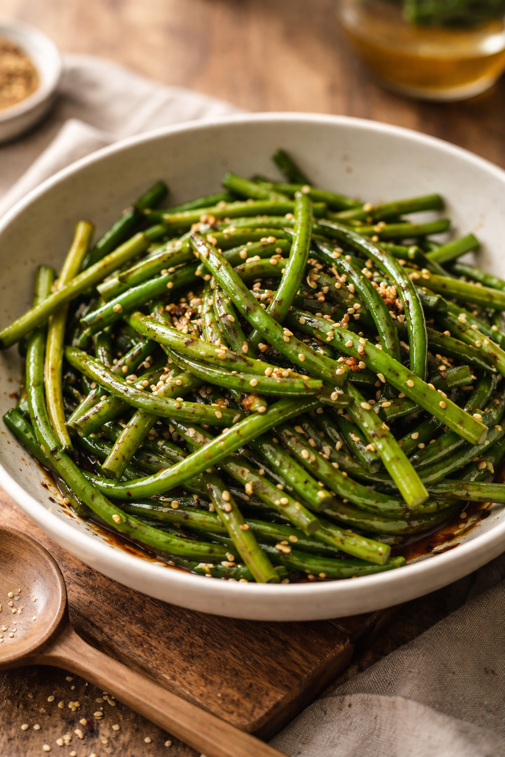Stir Fried Garlic Scapes