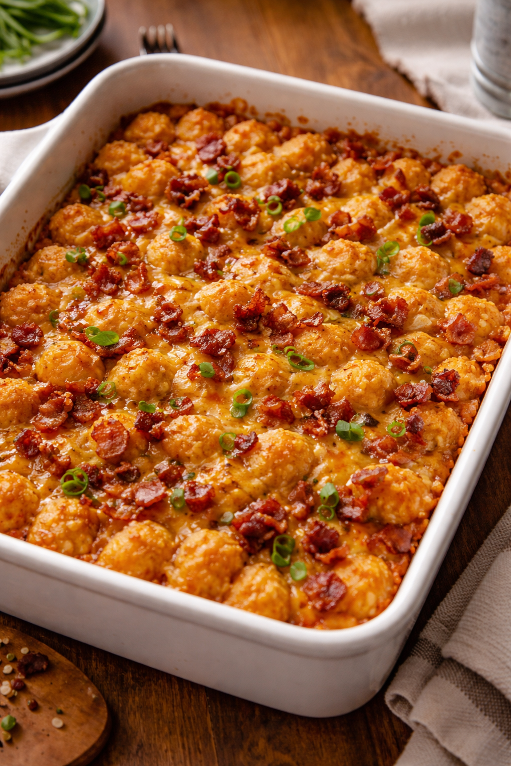 Cracked Out Tater Tot Breakfast Casserole