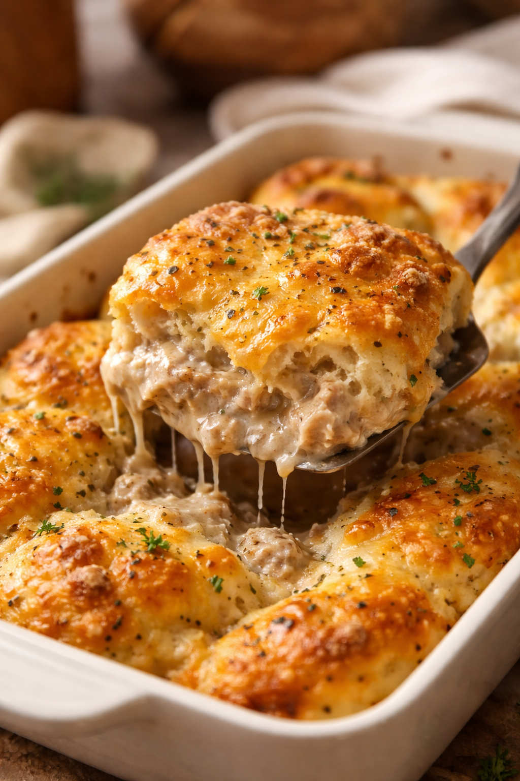 Biscuits and Gravy Casserole