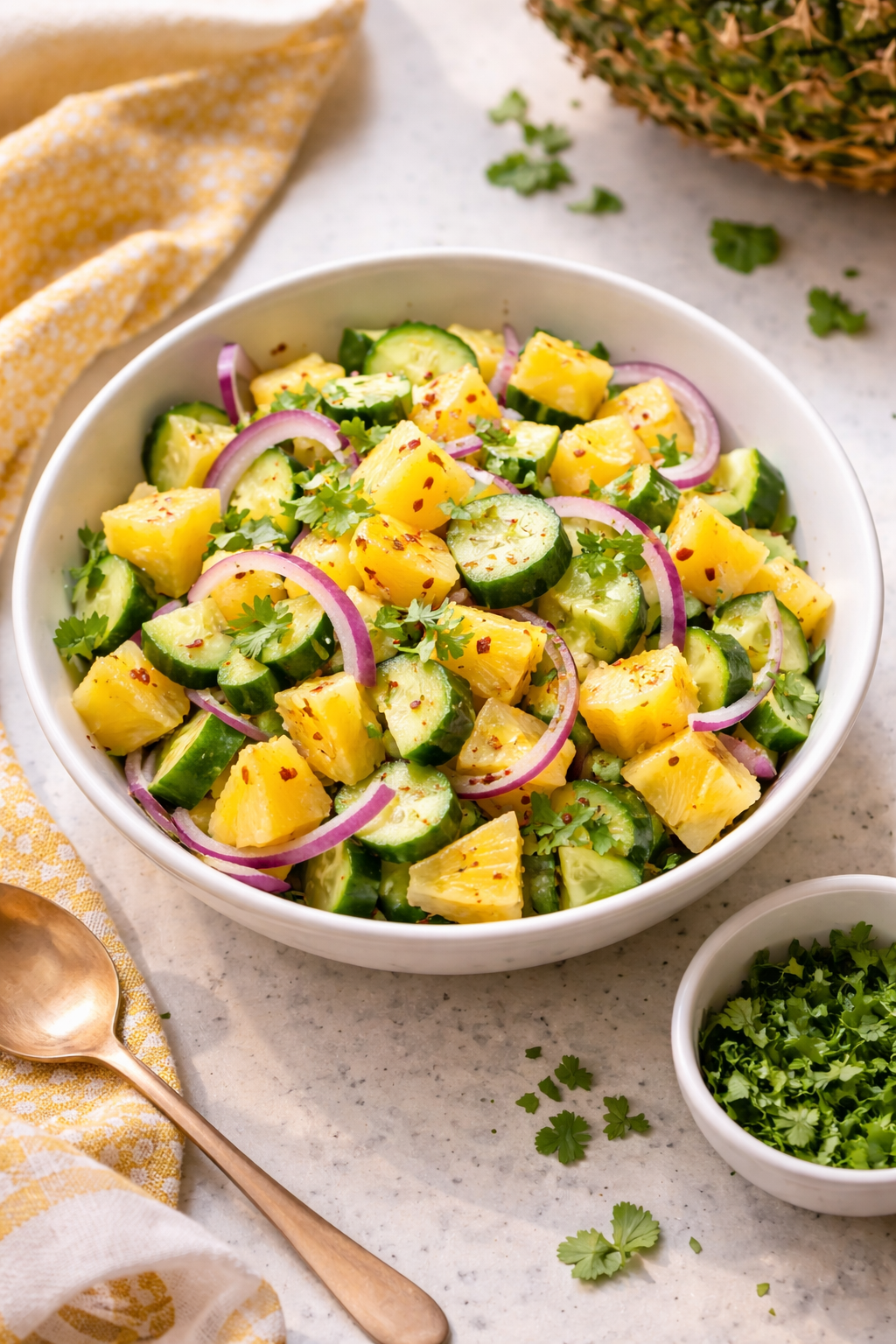 Pineapple Cucumber Salad