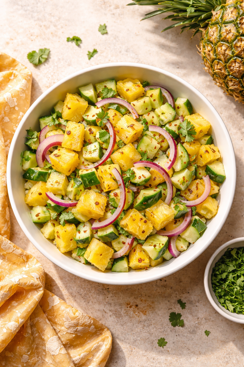 Pineapple Cucumber Salad