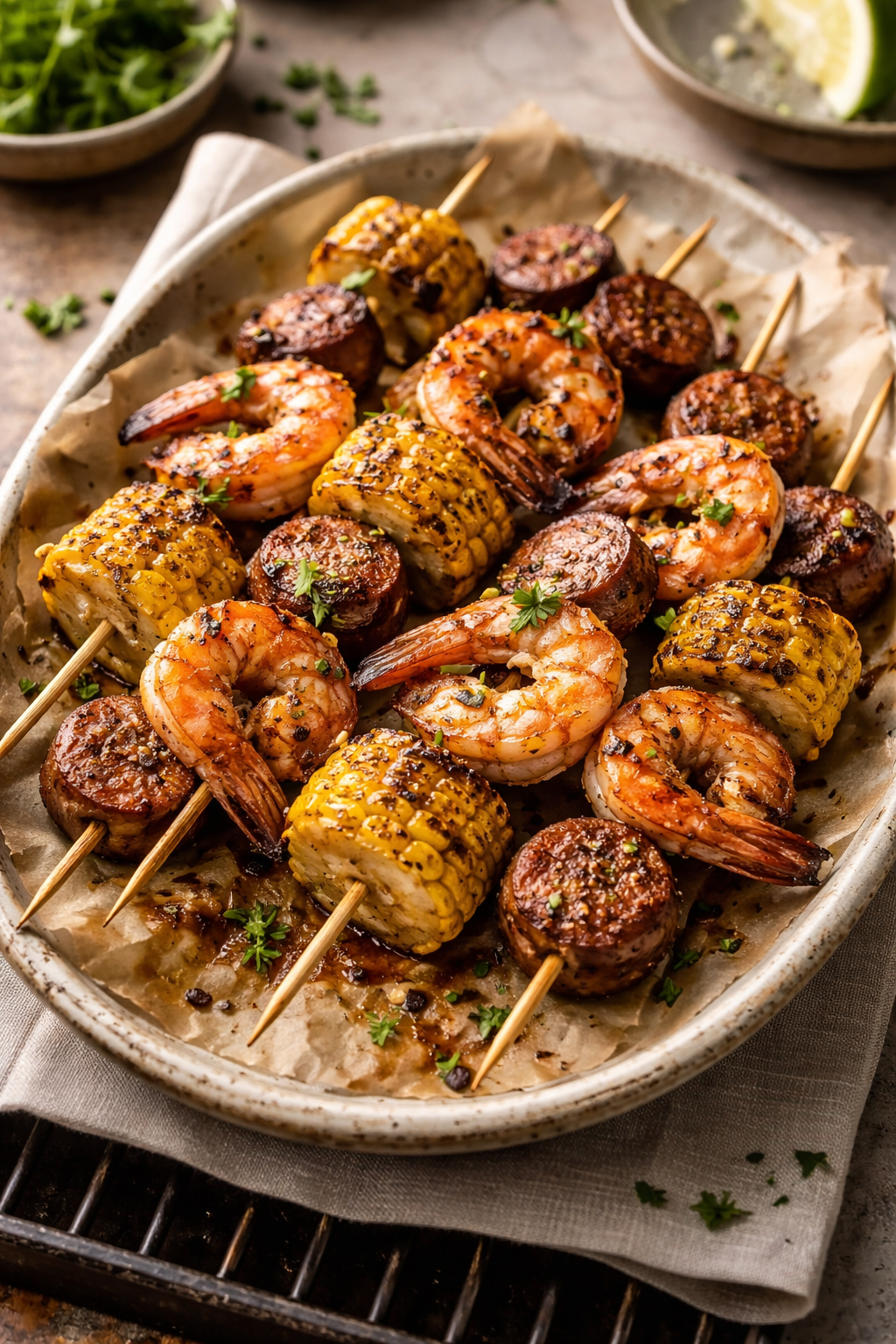 Grilled Seafood Skewers
