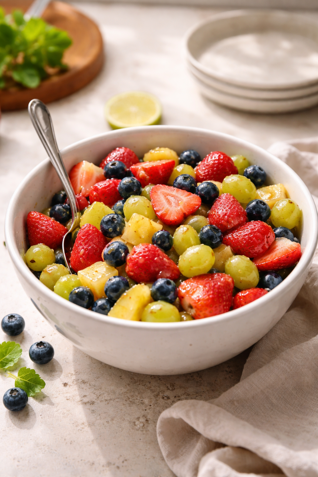 Honey Lime Fruit Salad