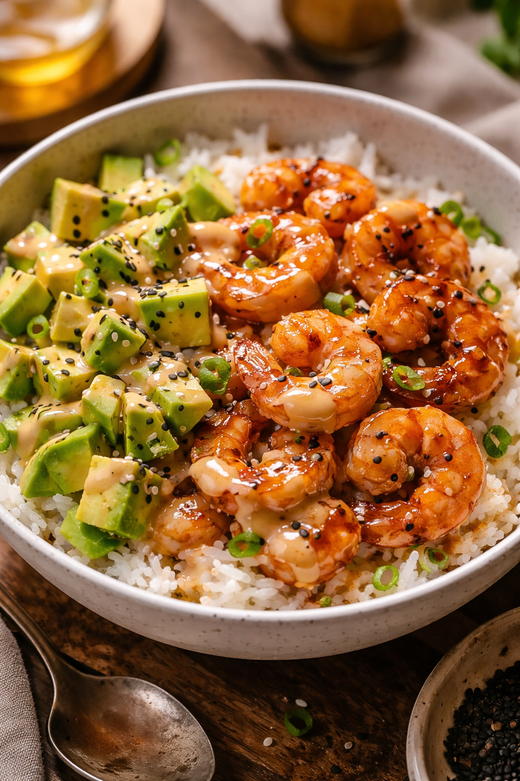 Teriyaki Shrimp Rice Bowls