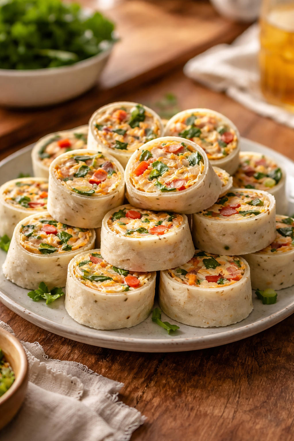 Vegetable Tortilla Roll Ups