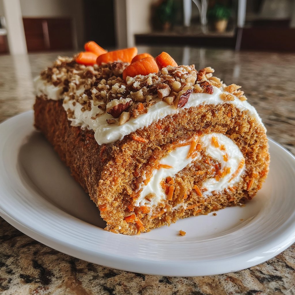 Carrot Cake Roll with Mascarpone Filling 5 Carrot Cake Roll with Mascarpone Filling