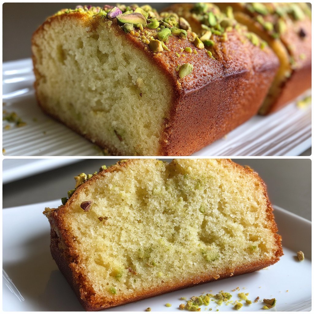 Soft Pistachio Pound Cake