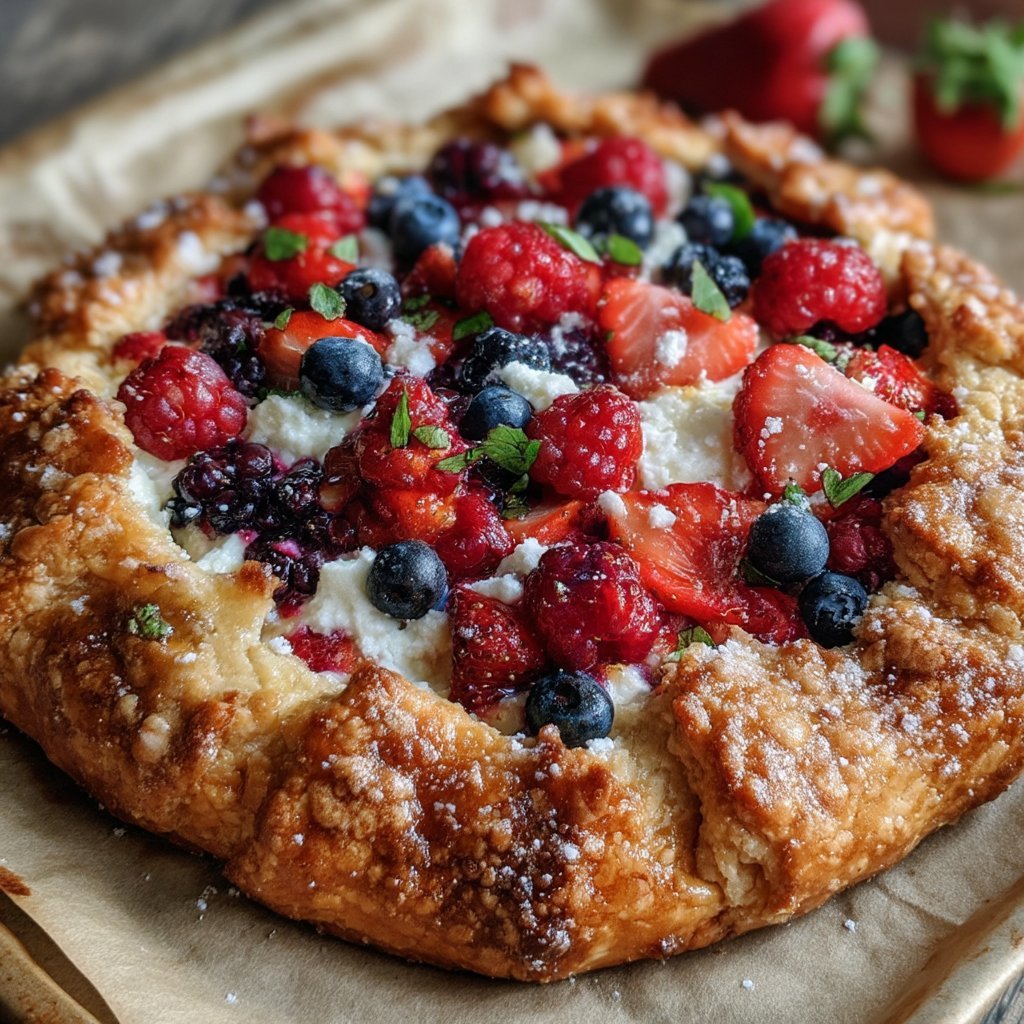 Mixed Berry Mascarpone Galette