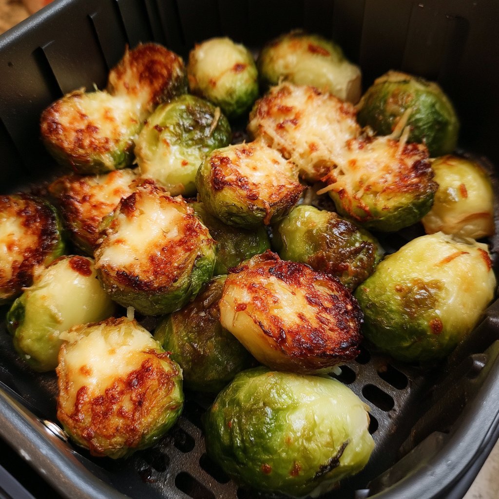 Crispy Air Fryer Brussels Sprouts with Balsamic 1 Crispy Air Fryer Brussels Sprouts with Balsamic