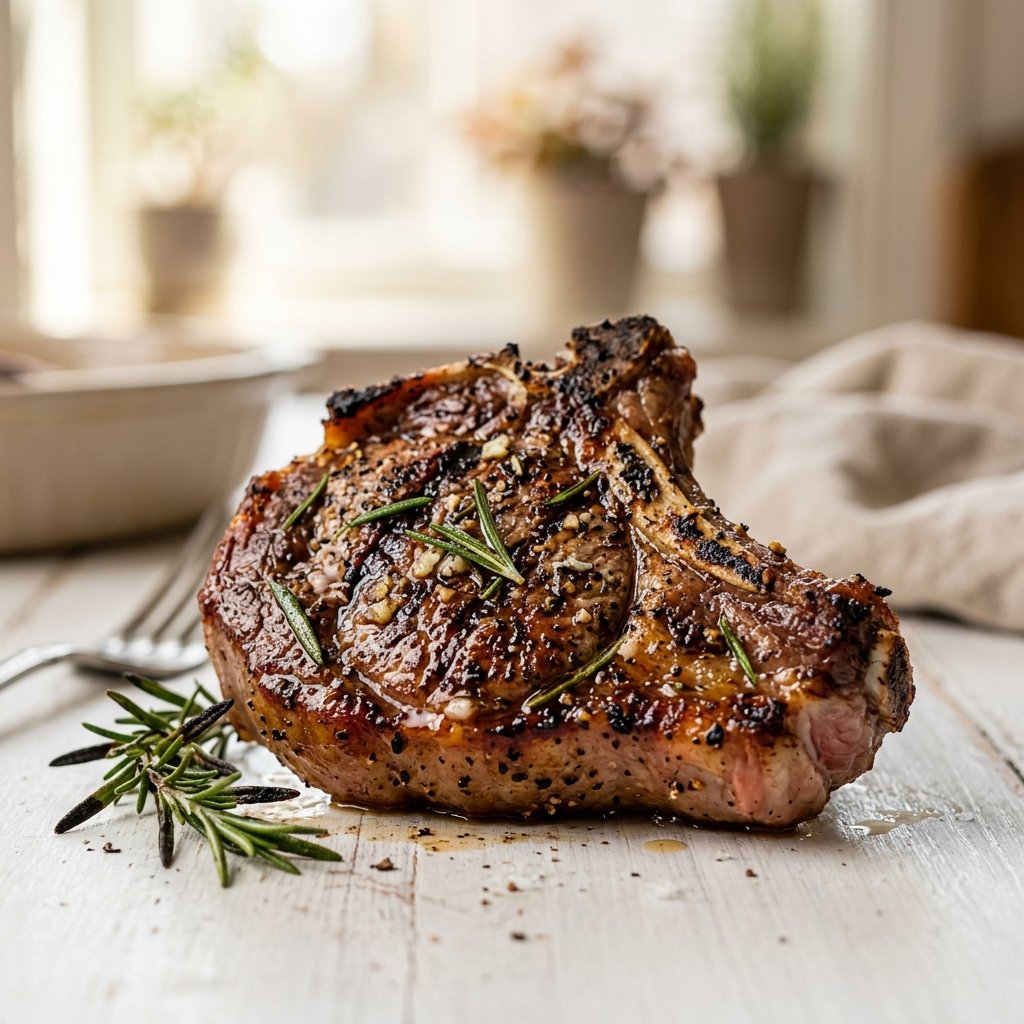 Grilled Lamb Chops with Rosemary and Garlic