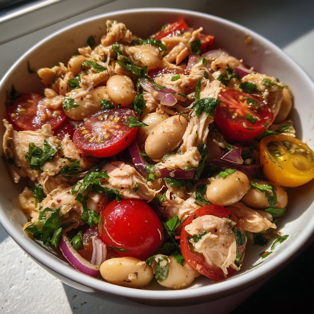 Leftover Chicken & White Bean Salad 2 Leftover Chicken & White Bean Salad