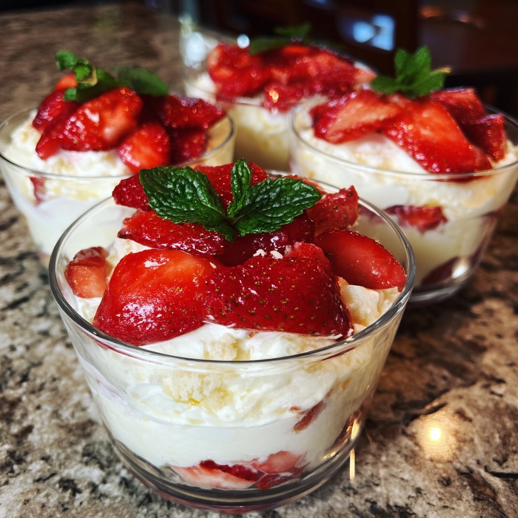 Mother’s Day Strawberry Trifle Cups