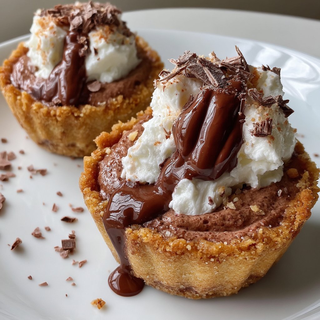 Nutella Ricotta Mousse Dessert Cups