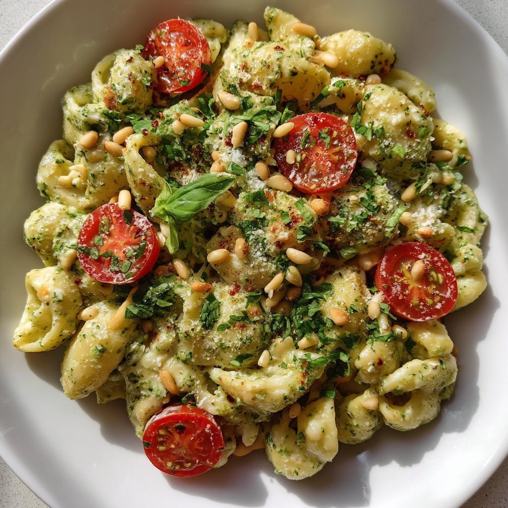 Ricotta Pesto Pasta Salad