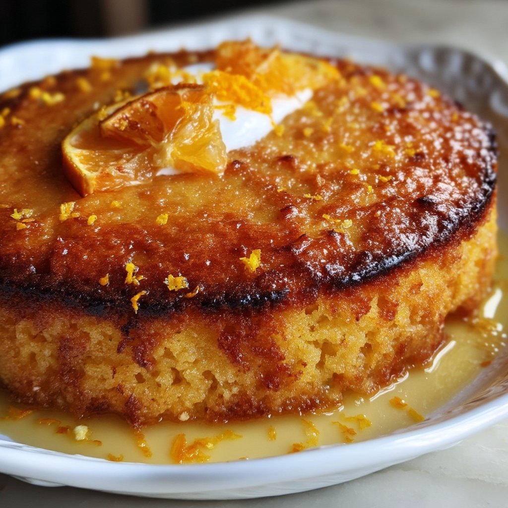 Orange Honey Semolina Cake with Citrus Syrup