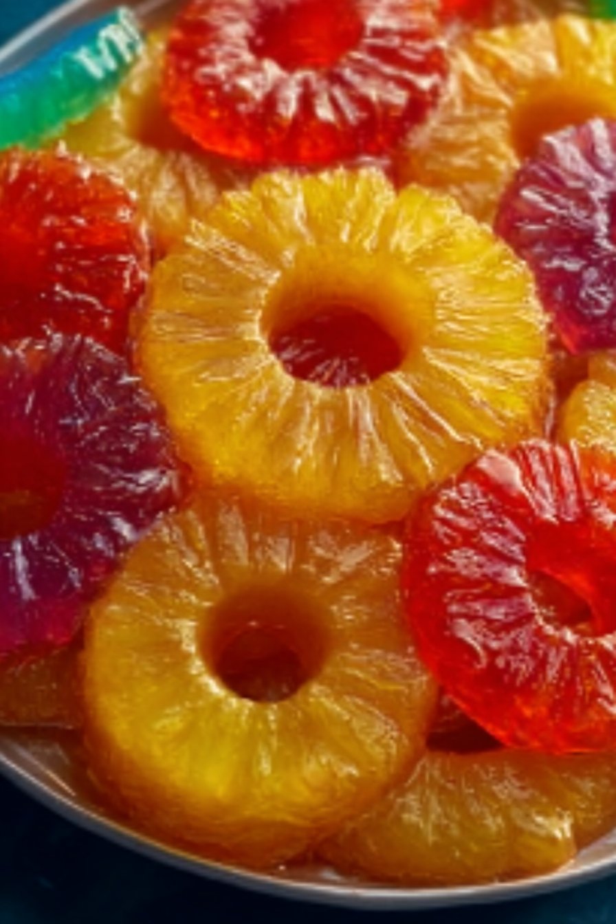 Candied Pineapple Skittle Rings