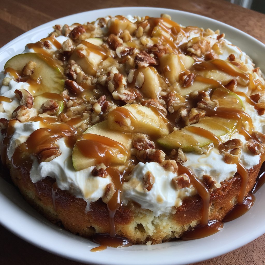Caramel Apple Mascarpone Dump Cake 5 Caramel Apple Mascarpone Dump Cake