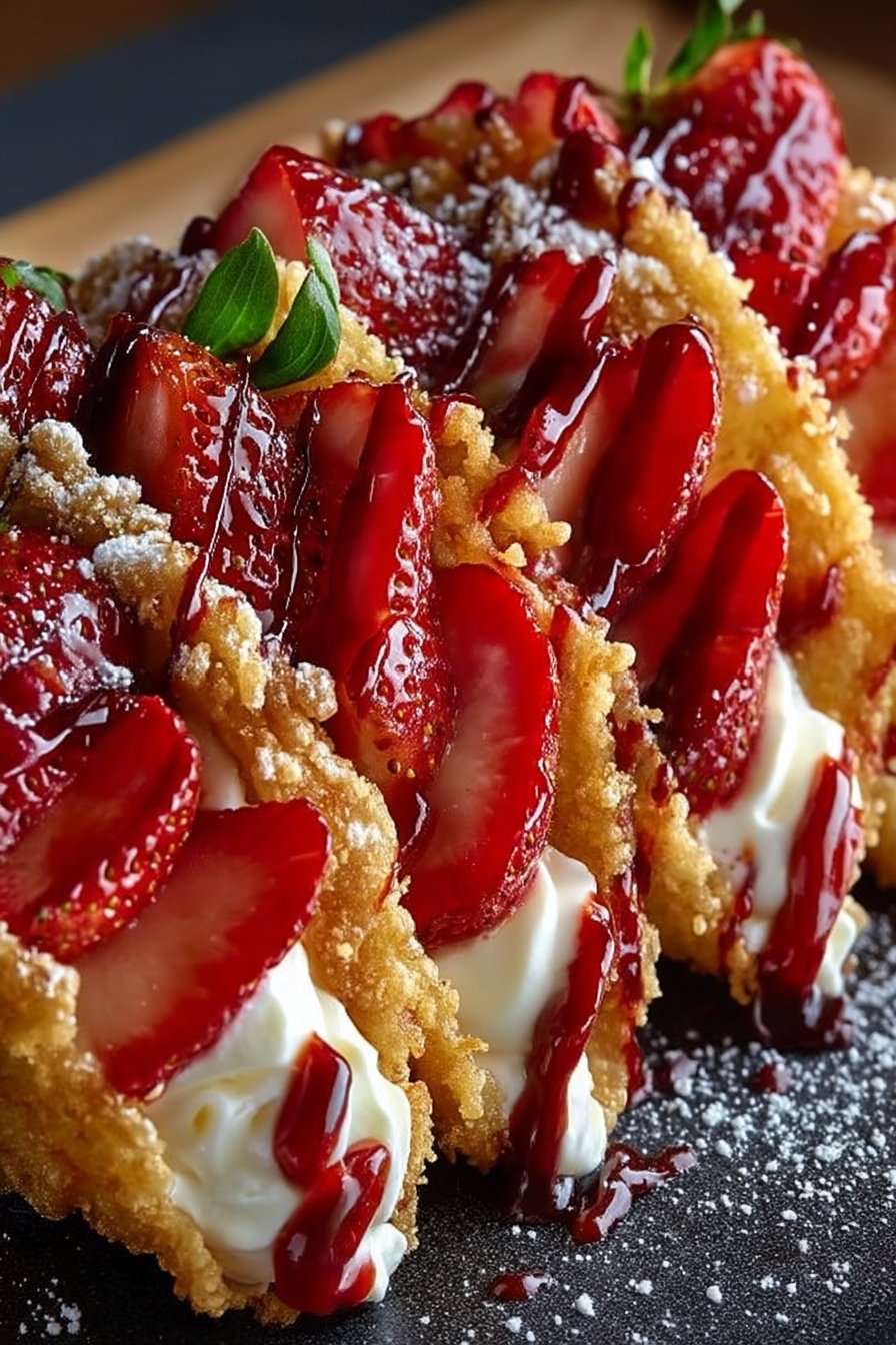 Strawberry Cheesecake Dessert Tacos Recipe