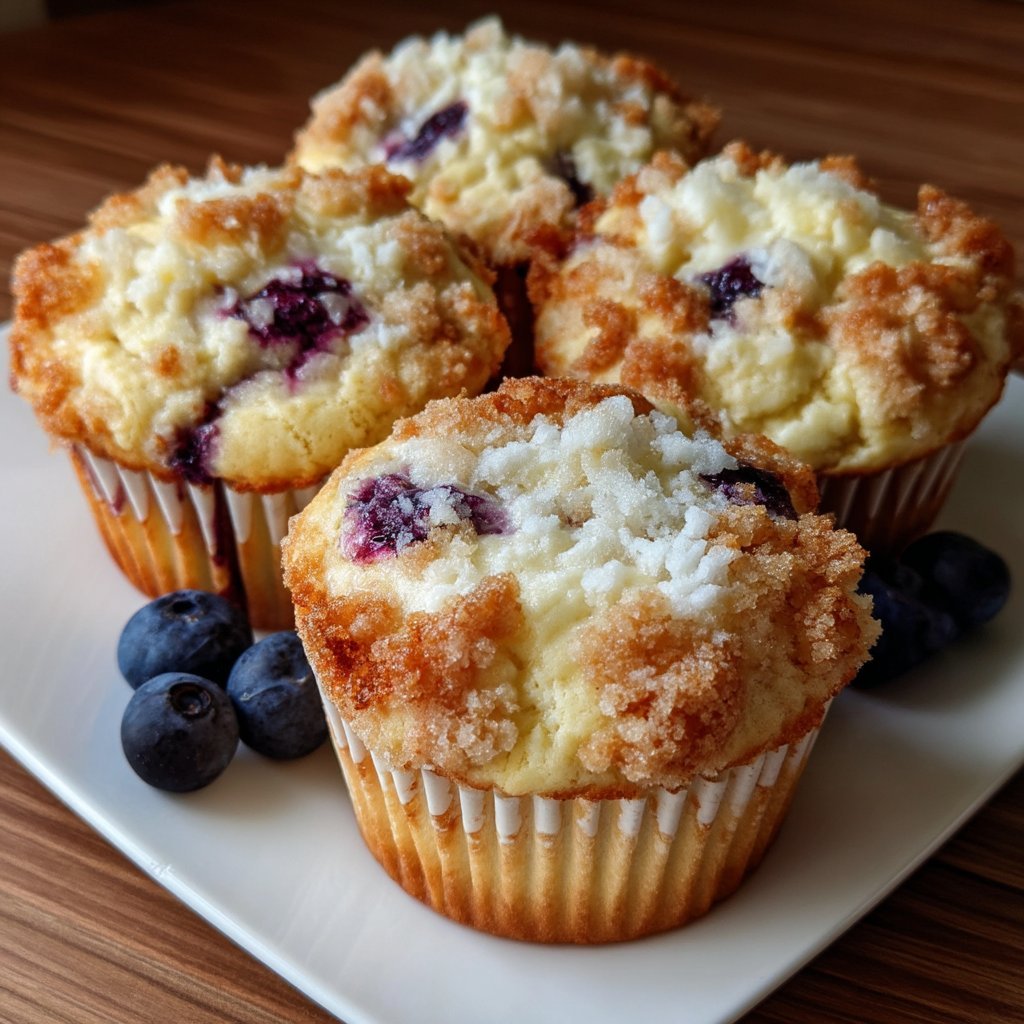 Blueberry Mascarpone Muffins