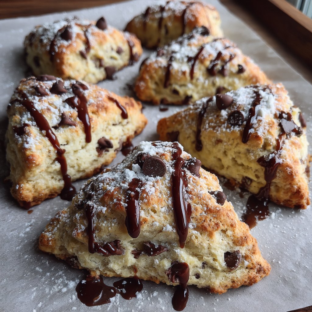 Chocolate Chip Mascarpone Scones
